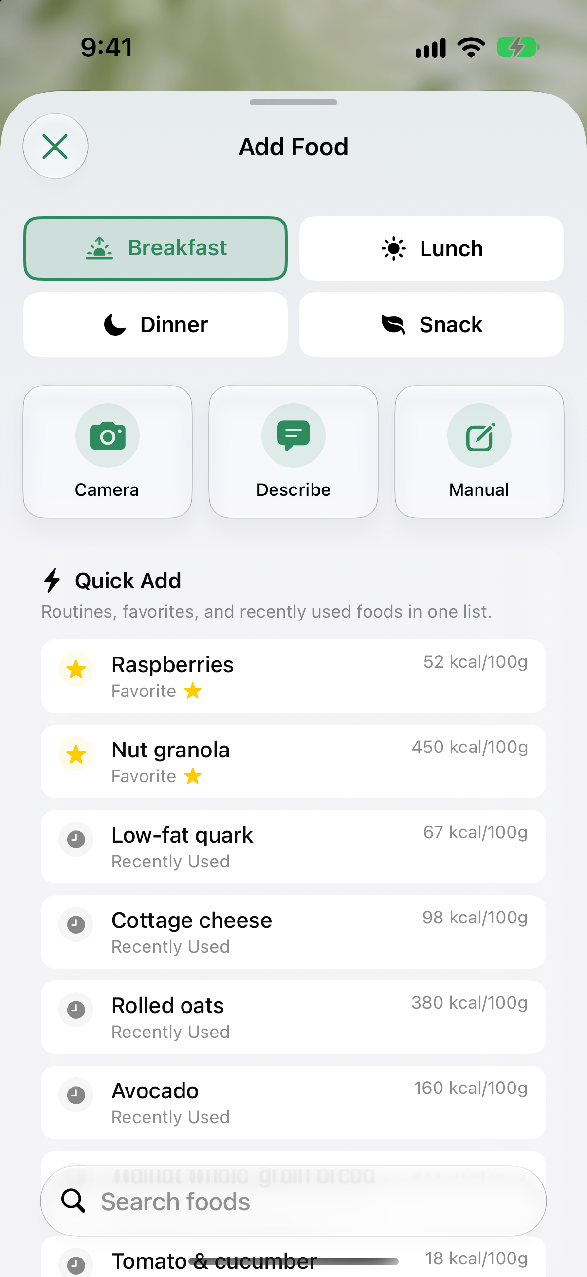 Add food