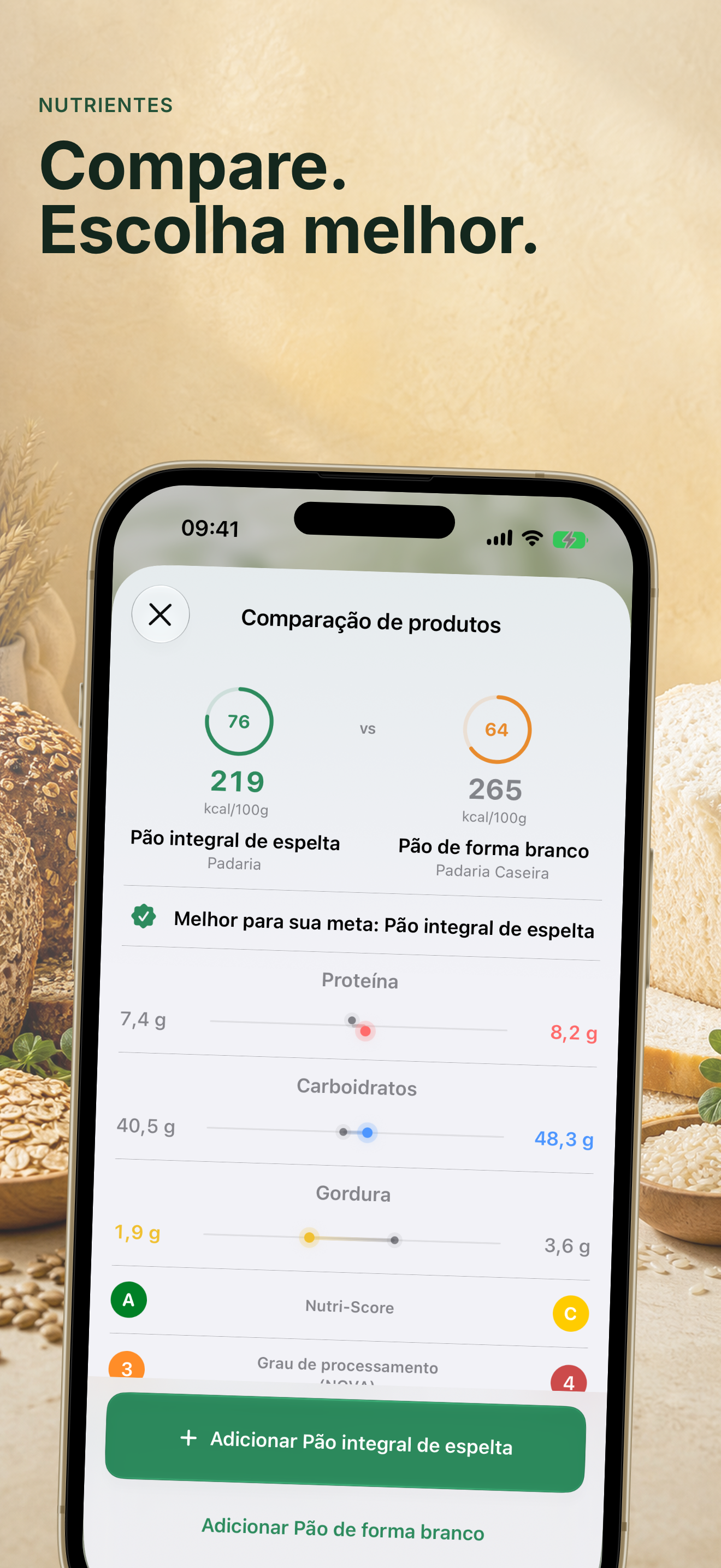 Comparação de produtos
